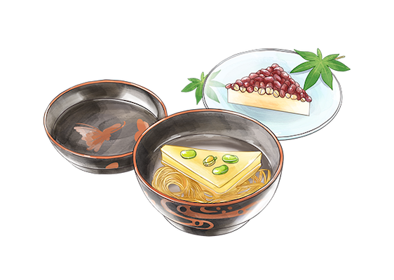 和食 - 年中行事 -：6月 - 氷室豆腐椀、水無月 [ Japan Culture Project ]